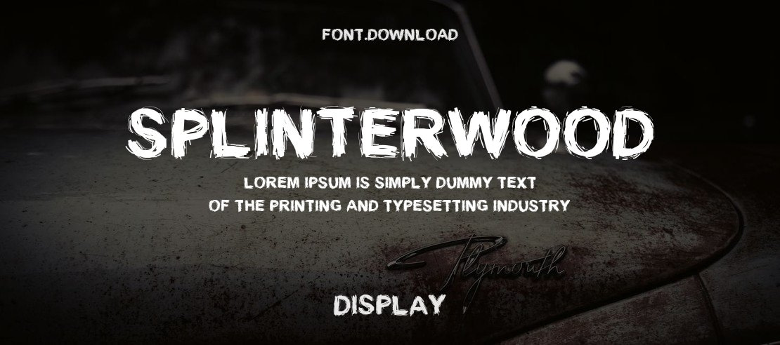 SplinterWood Font