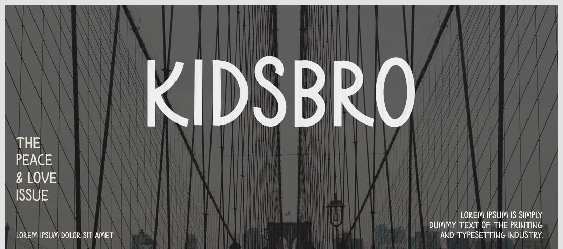 Kidsbro Font