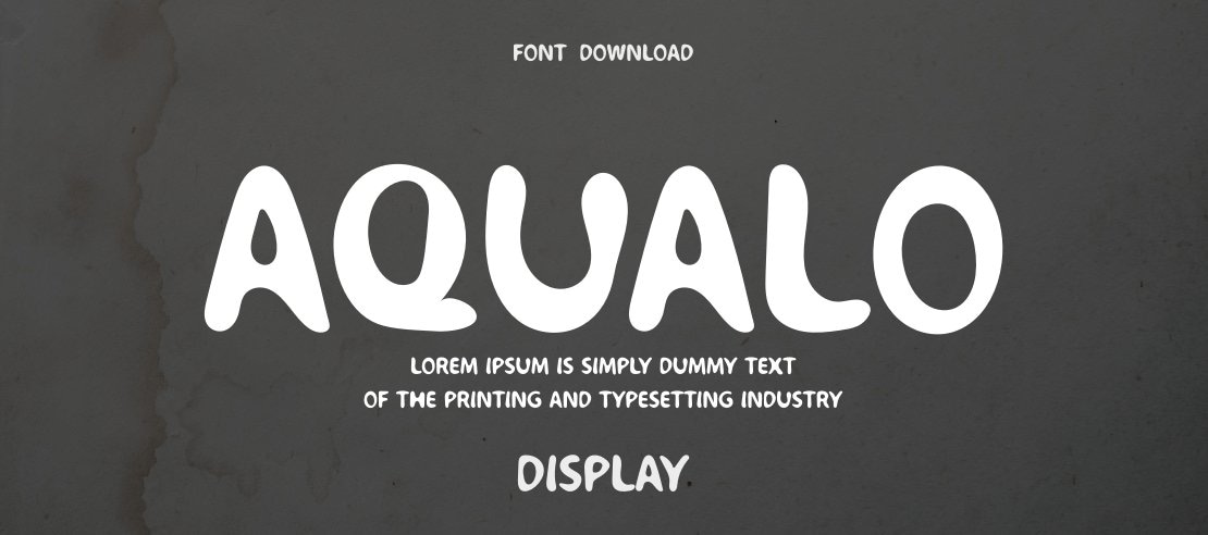 Aqualo Font