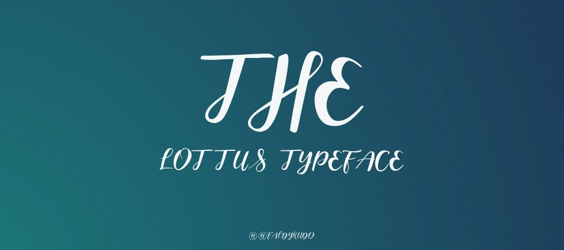 The lottus Font