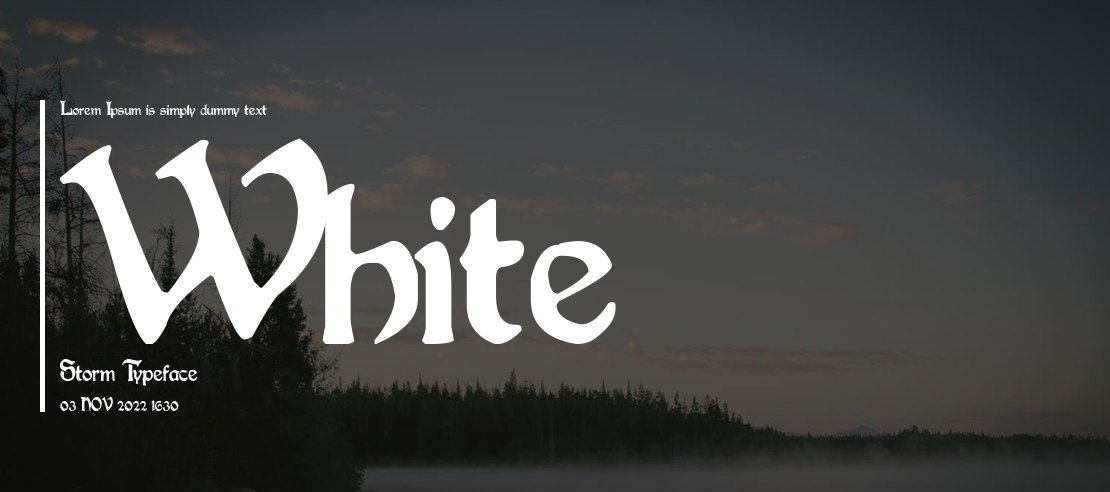 White Storm Font