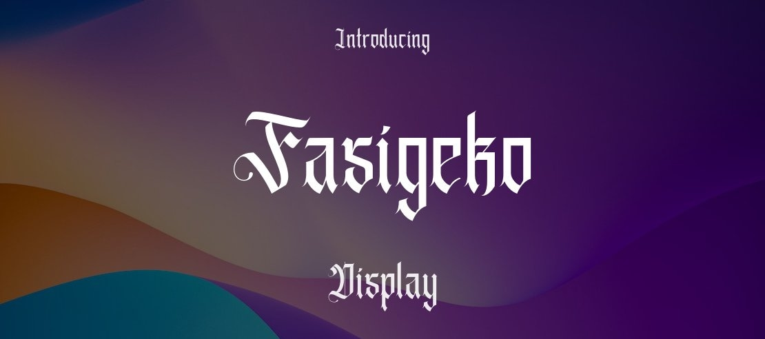 Fasigeko Font