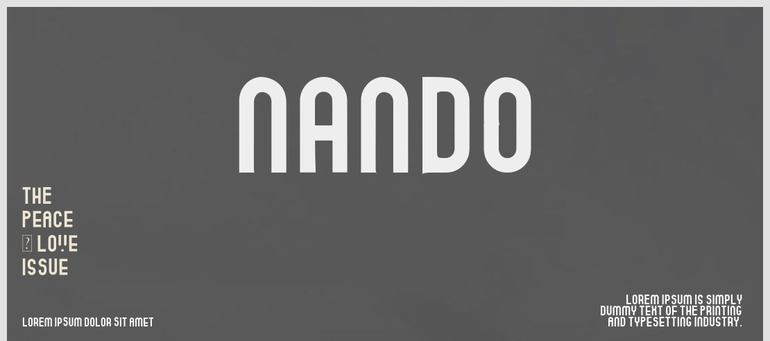 Nando Font Family