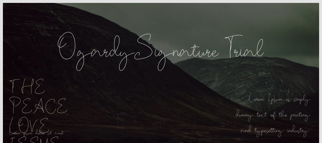 OgardySignature-Trial Font