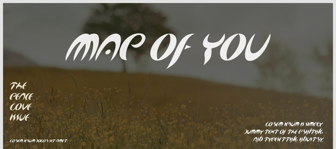 Map Of You Font