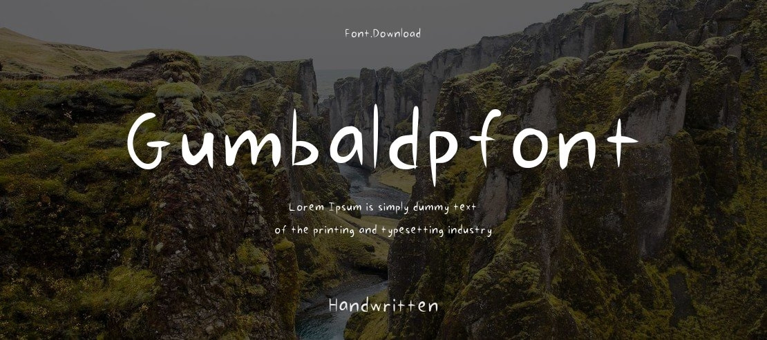 Gumbaldpfont Font