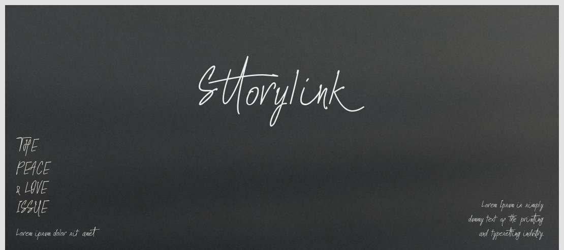 Sttorylink Font Family