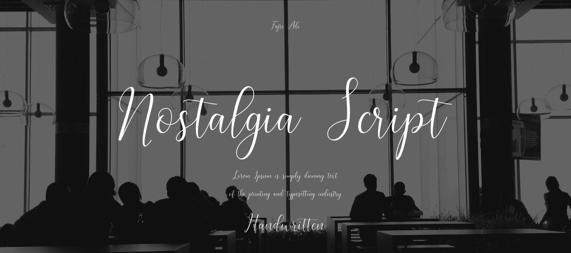 Nostalgia Script Font