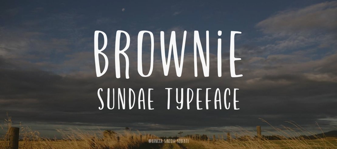 Brownie Sundae Font