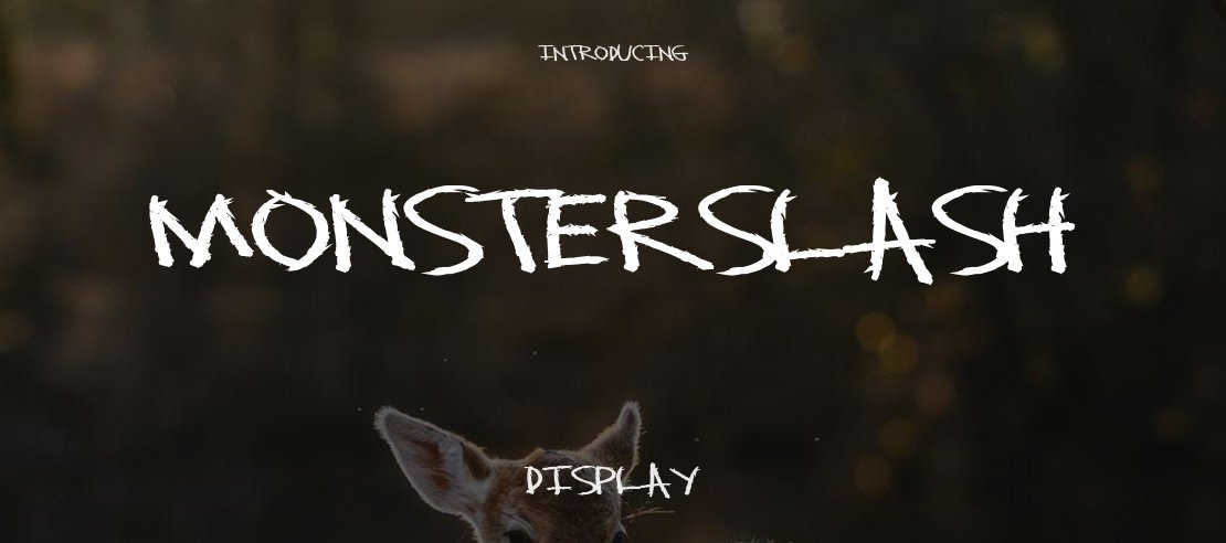 MonsterSlash Font
