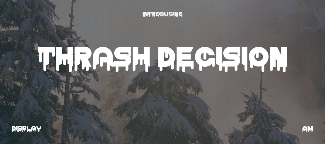 Thrash Decision Font