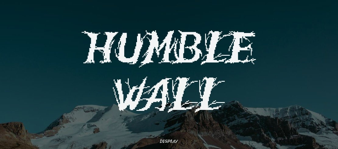 Humble Wall Font