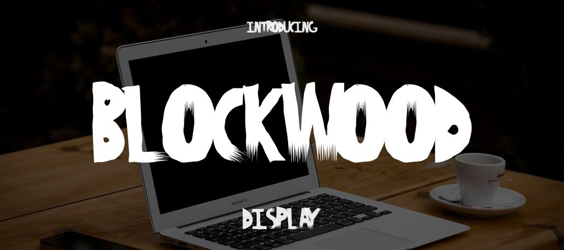 BlockWood Font