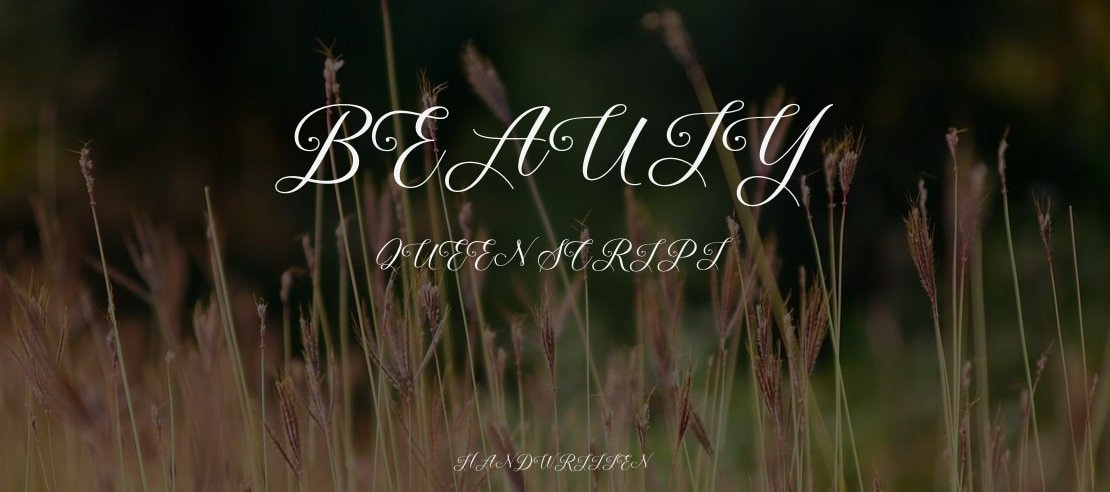 Beauty Queen Script Font