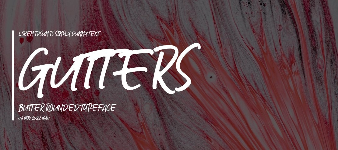 Gutters Butter Rounded Font