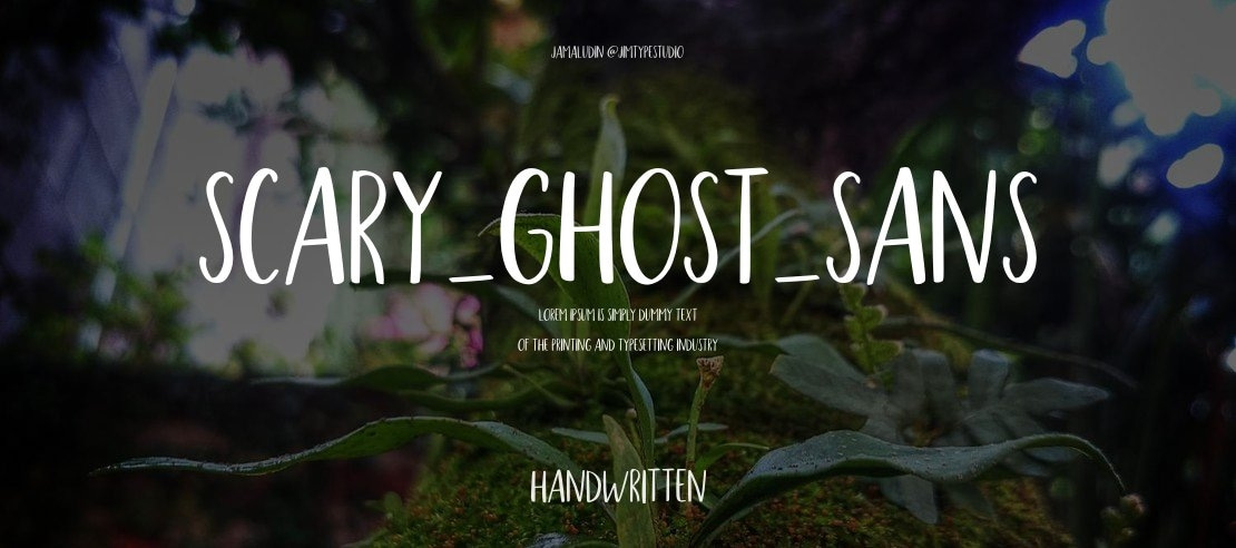 Scary_Ghost_Sans Font