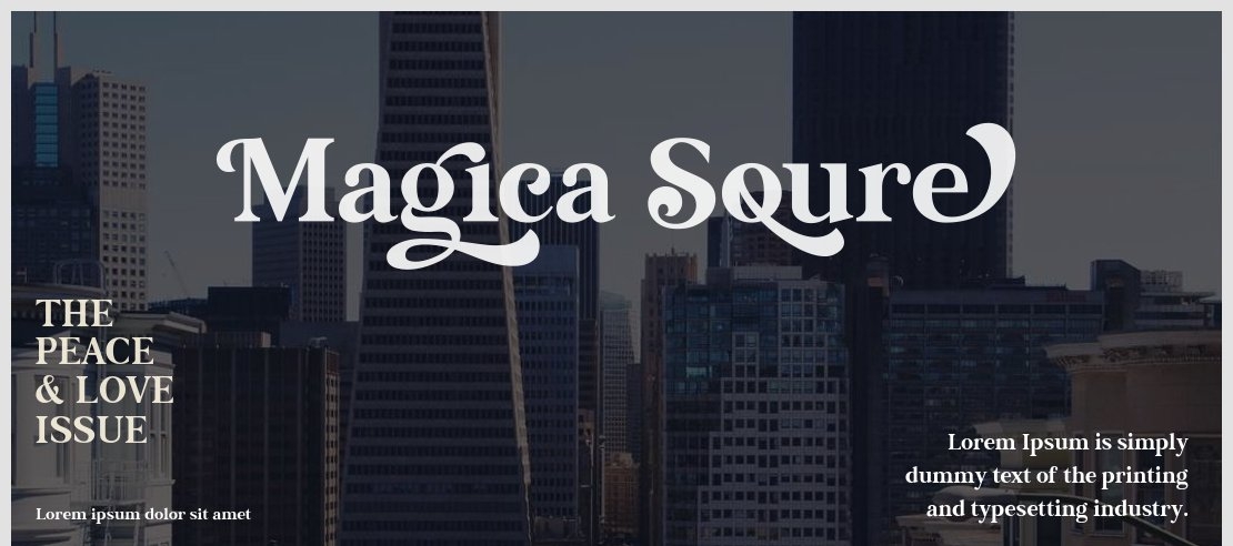 MagicalSource Font
