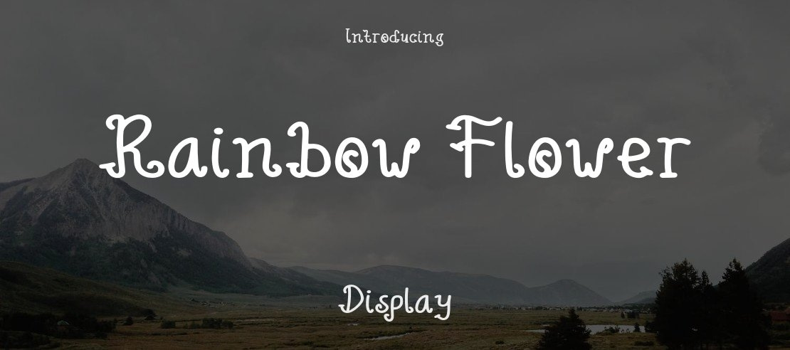 Rainbow Flower Font