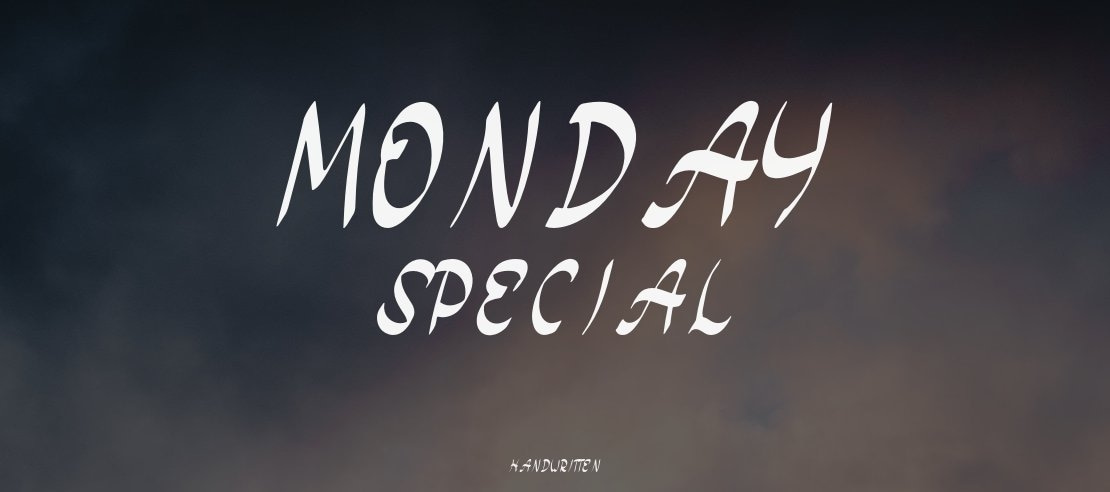 Monday Special Font