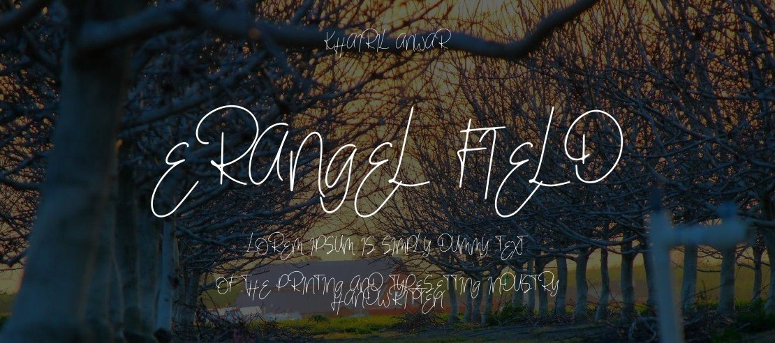 Erangel Field Font