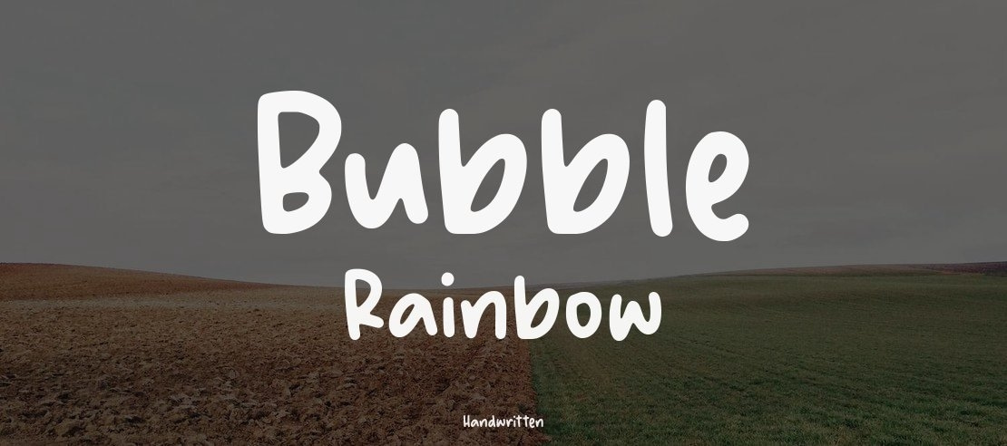 Bubble Rainbow Font