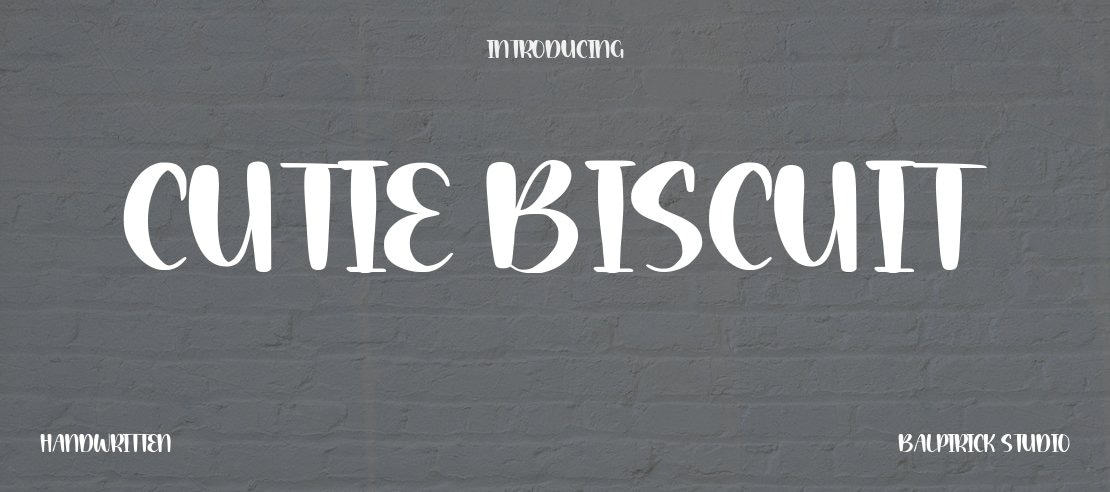 Cutie Biscuit Font