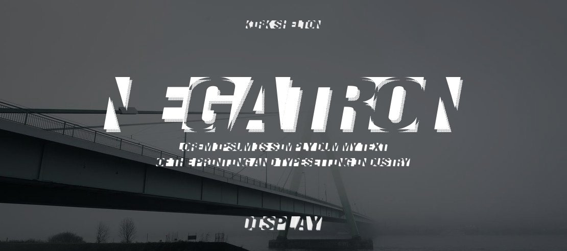 Negatron Font