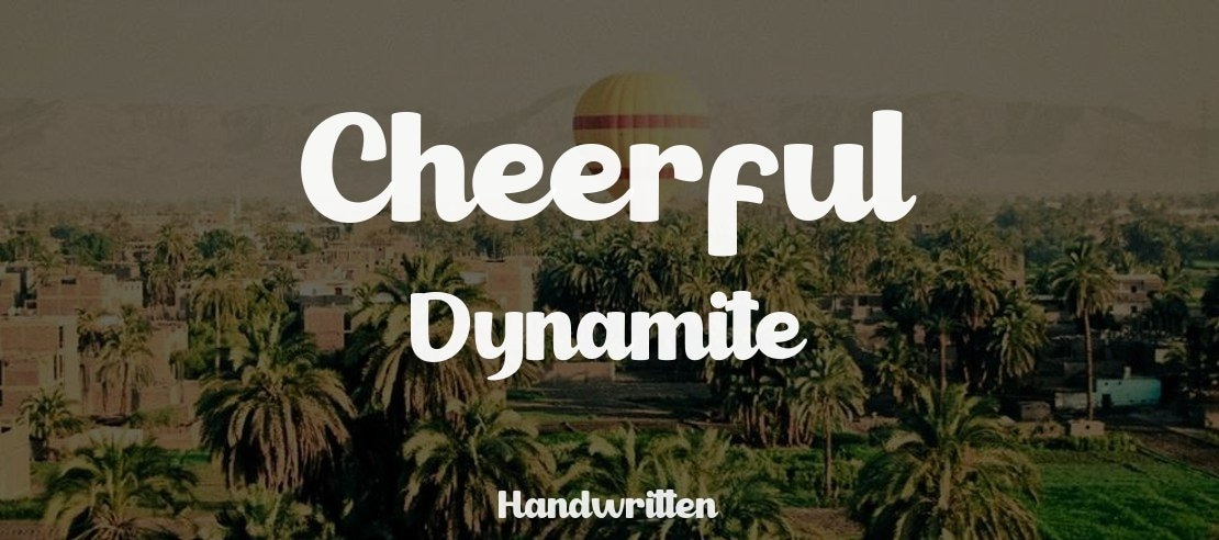 Cheerful Dynamite Font