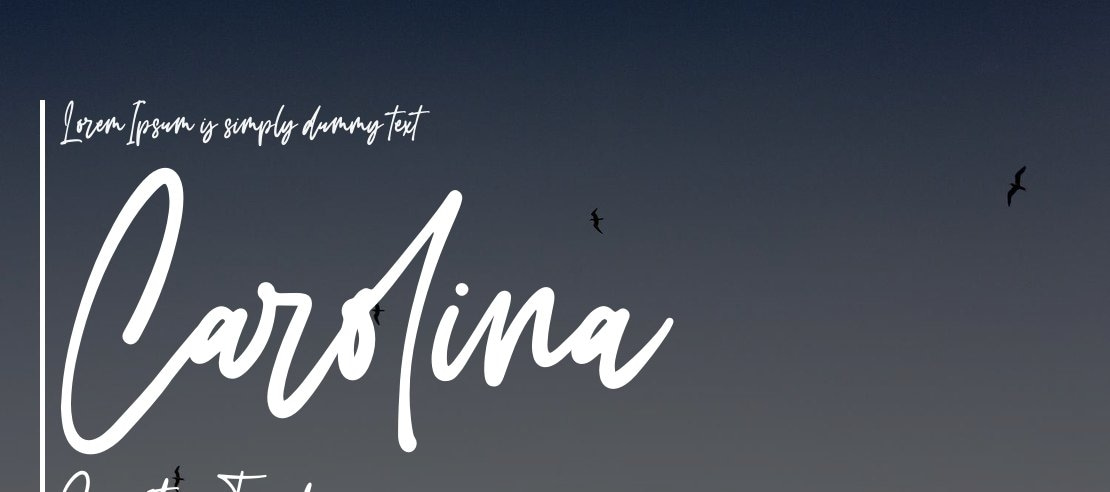 Carolina Signature Font