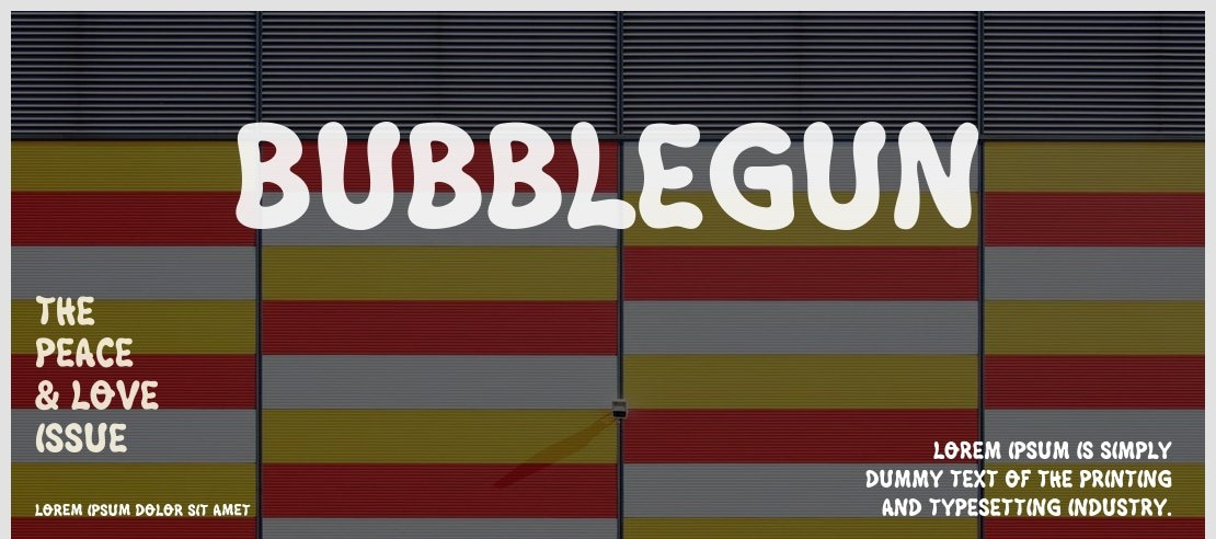 Bubblegun Font