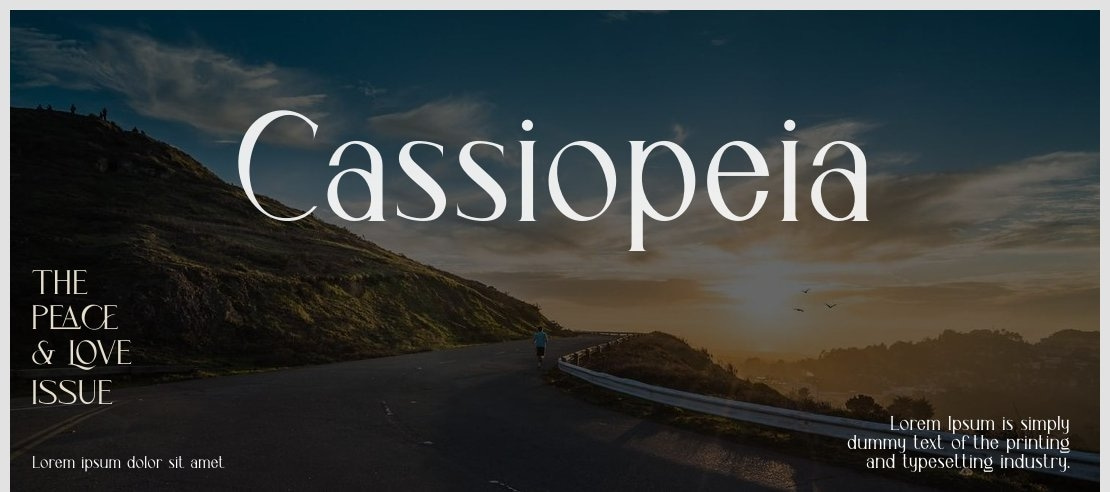 Cassiopeia Font