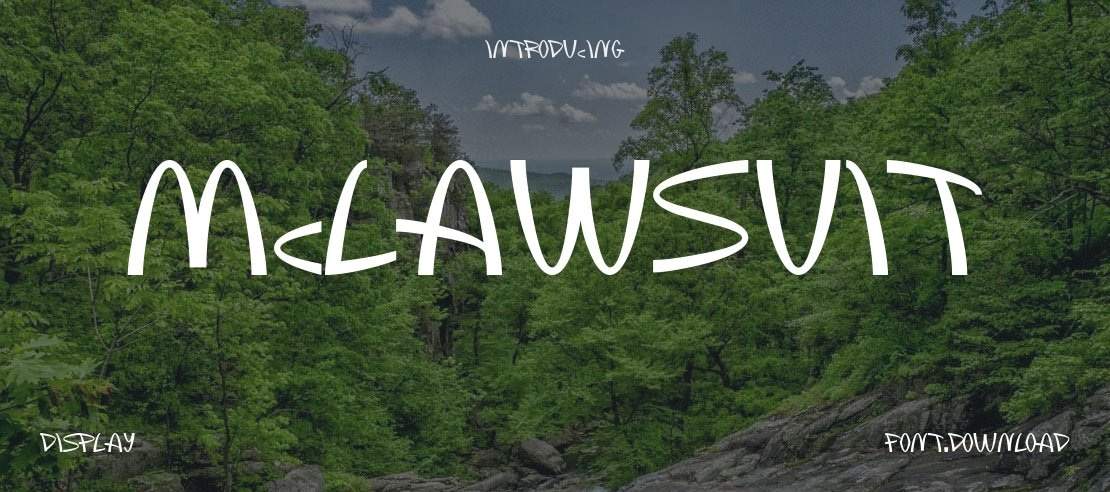 McLawsuit Font