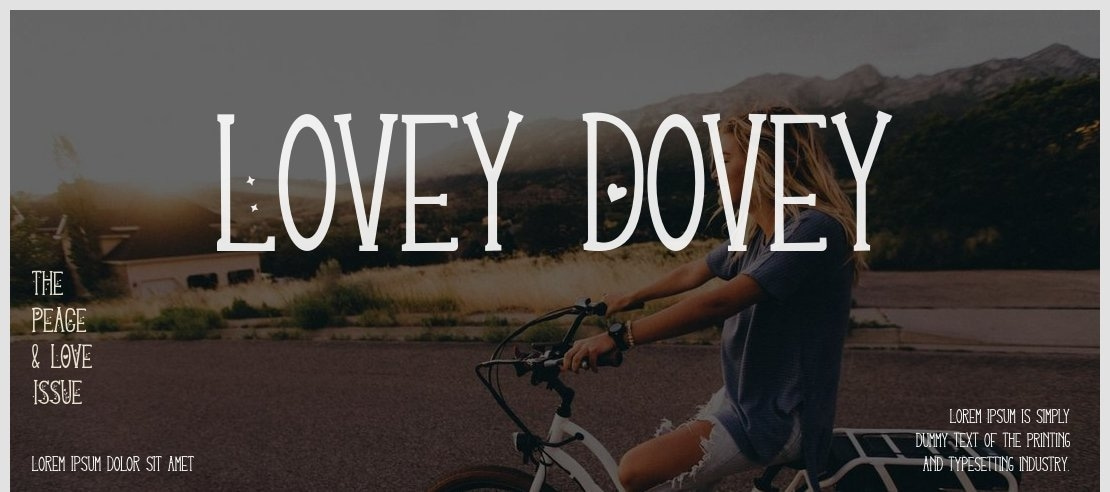 Lovey Dovey Font