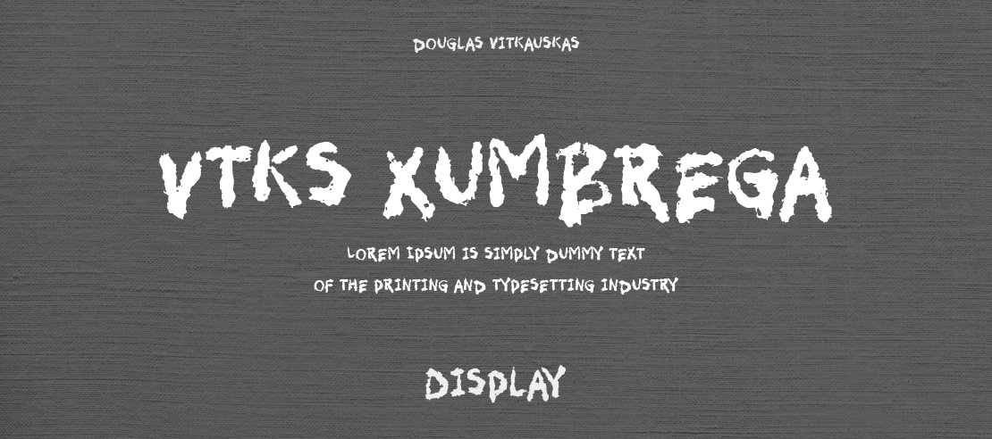 Vtks Xumbrega Font