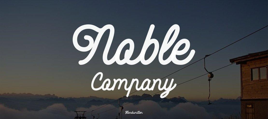 Noble Company Font Family