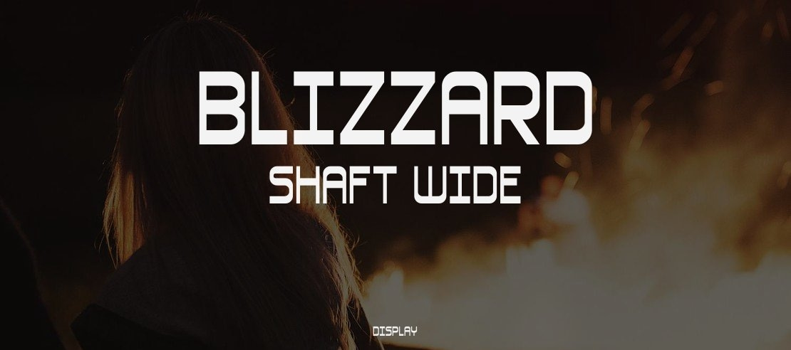 Blizzard Shaft Wide Font Family