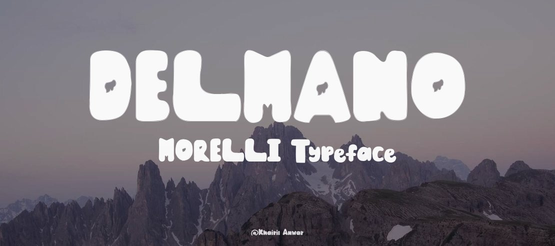 DELMANO MORELLI Font