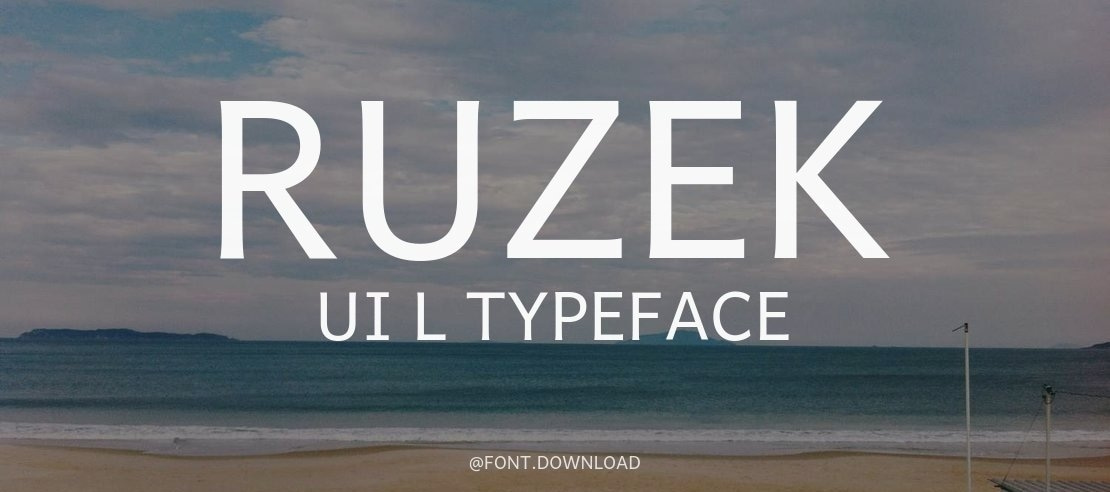 Ruzek UI L Font