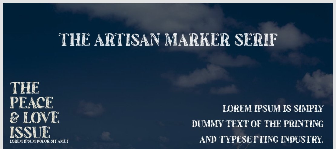 The Artisan Marker Serif Font