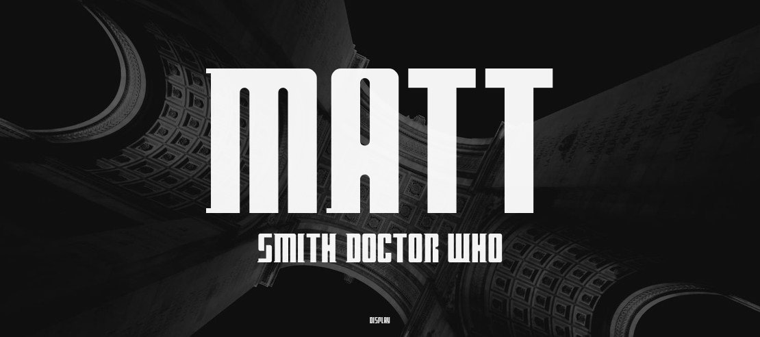 Matt Smith Doctor Who Font