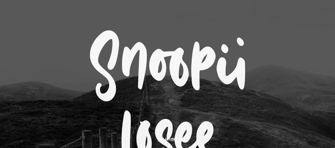 Snoopii Losee Font