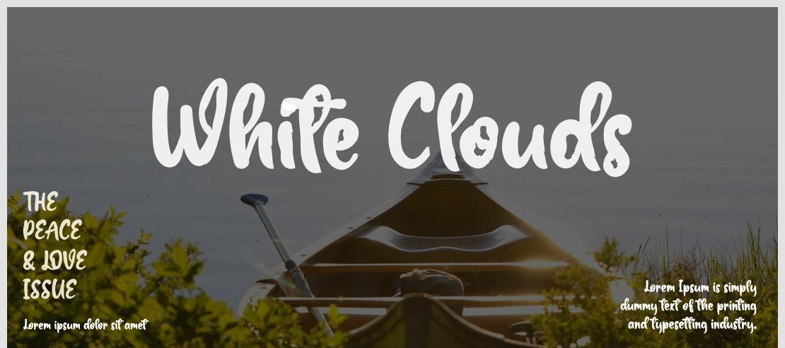 White Clouds Font