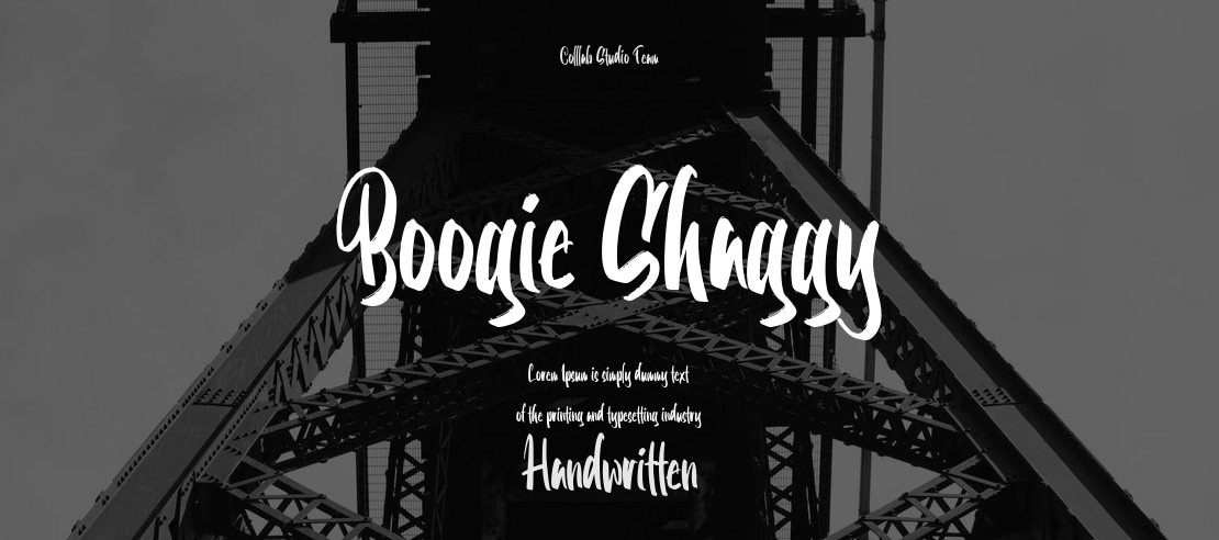 Boogie Shaggy Font