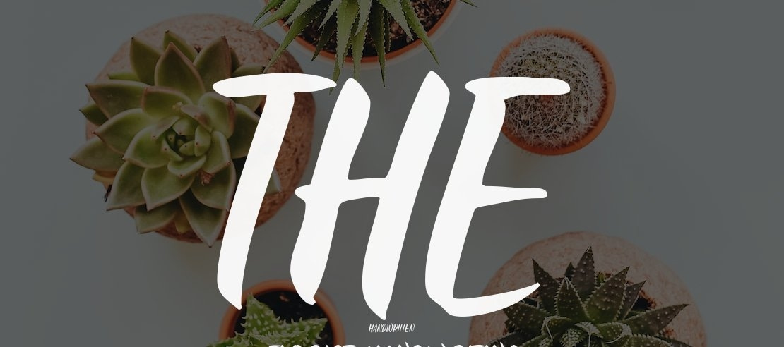 The Florist Handwriting Font