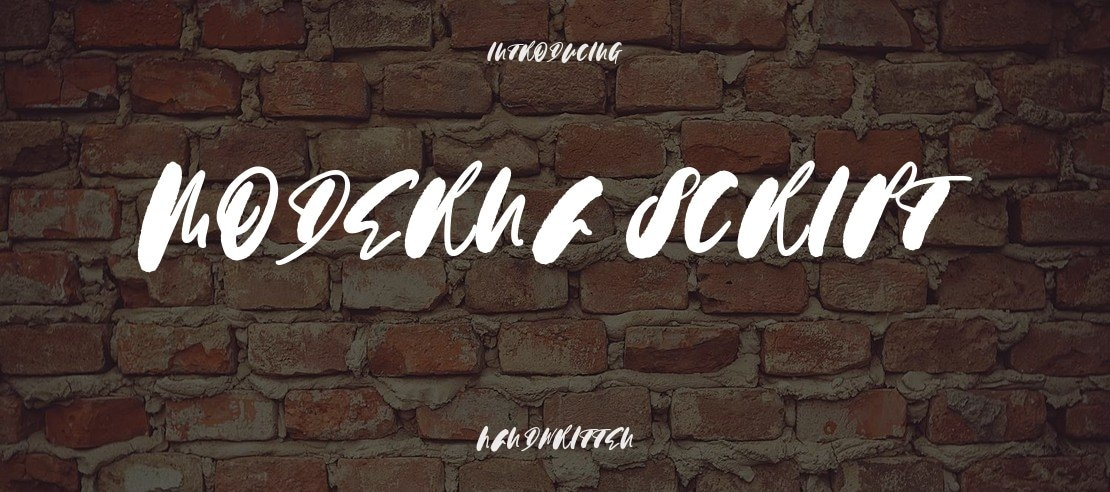 Moderna Script Font