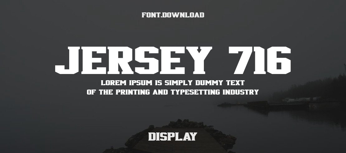 Jersey 716 Font