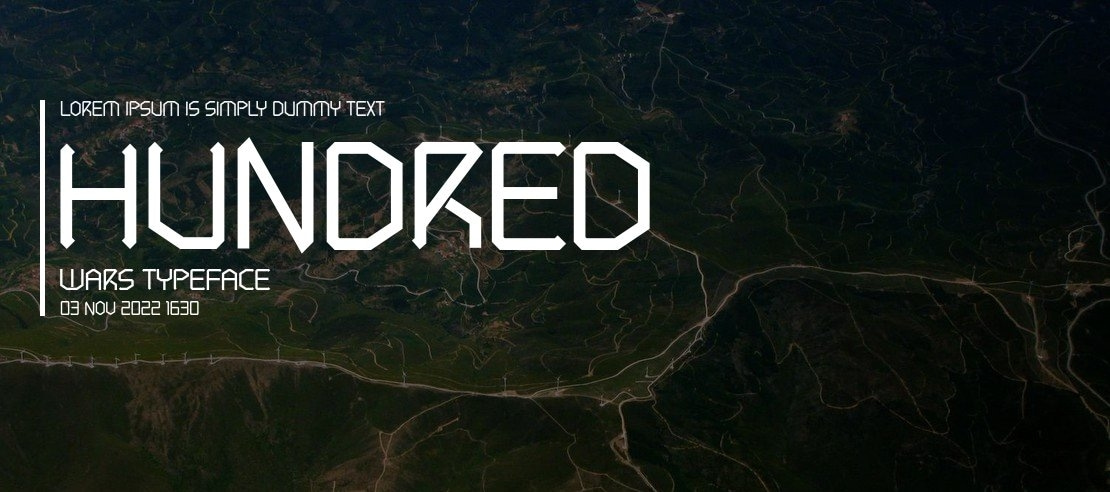 Hundred Wars Font