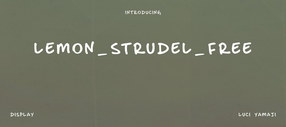 lemon_strudel_free Font