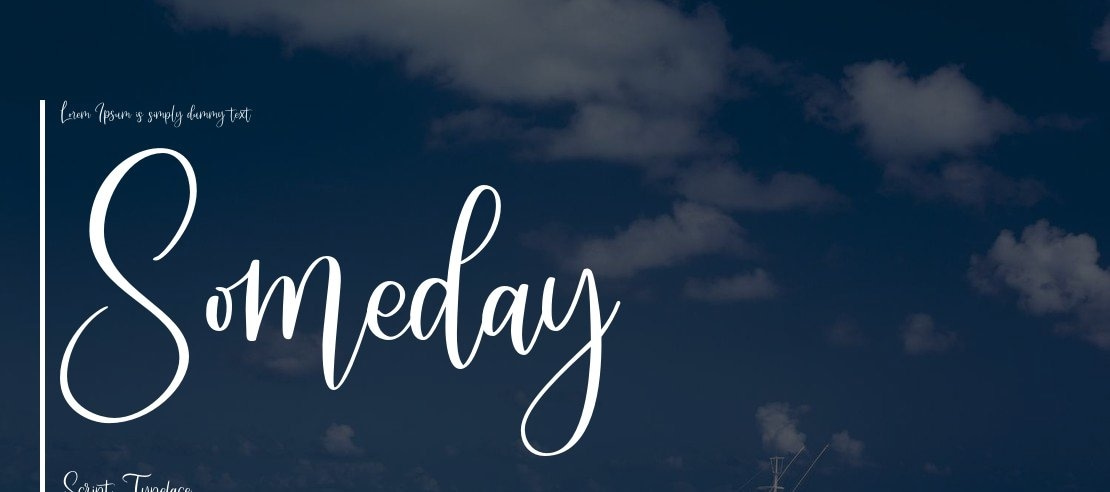 Someday Script Font