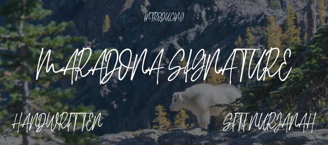 Maradona Signature Font